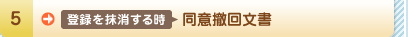 同意撤回文書